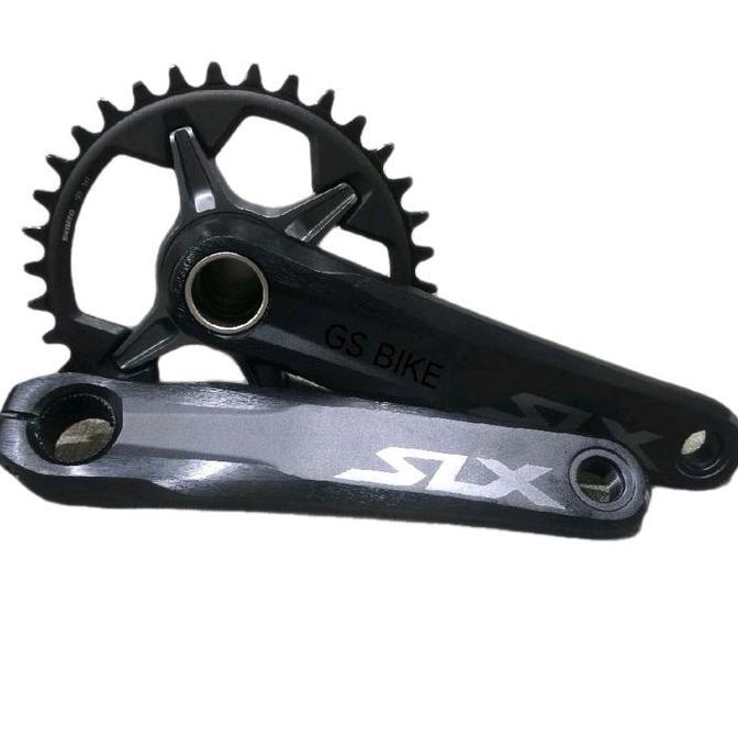 SHIMANO SLX FC-M7120-1 1x12-Speed 32T 170mm Single Crankset Crank Arm & Chain Ring Sepeda MTB Tanpa 
