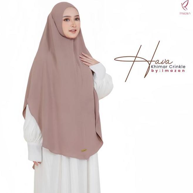 Imazan Hava Series Khimar Syari N Non Pad Crinkle Airflow Khimar Syari Praktis Khimar Nyaman El Simp