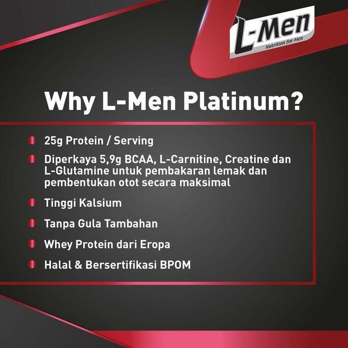 Kerenabis- Twin Pack: L-Men Platinum Choco Latte 800Gr 1,7Lbs - 25G Whey Protein - 21 Serving - 5,9G