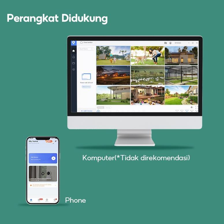 CALISTASPACE CCTV WIFI LUAR RUMAH 1080P NIGHT VISION AUTO TRACKING AUDIO 2 ARAH TAHAN CUACA MUDAH DI