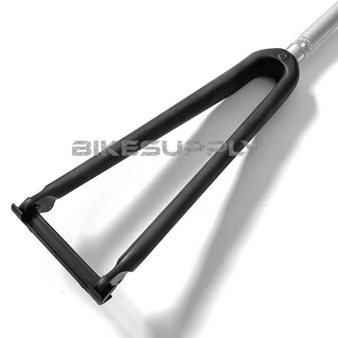 Promo Fork Carbon Alloy Sepeda Fixie / Balap 700C Warna Hitam Black Diameter 28.6 Mm Oversize Os 1 1