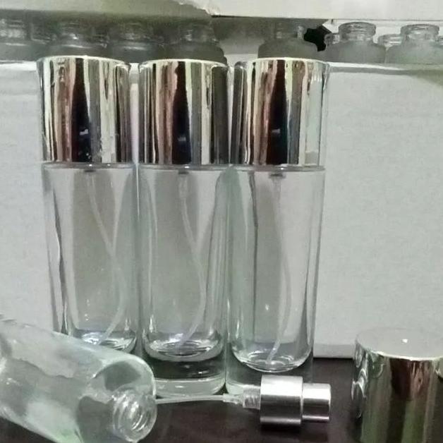 Botol Parfum 30 Ml Spray / Semprot Motif Kaca 1 Kotak 12 Pcs