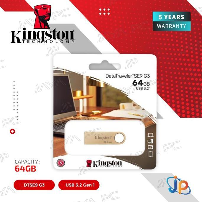 FlashDisk Kingston DTSE9 G3 64GB - DataTraveler SE9 64 GB USB 3.2