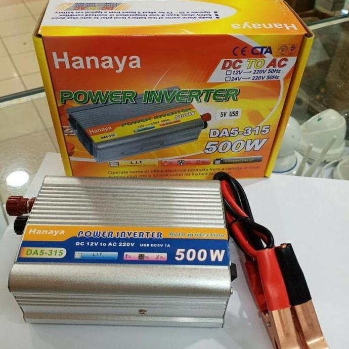 TERBARU - Power Inverter DC ke AC Hanaya Astello 500W