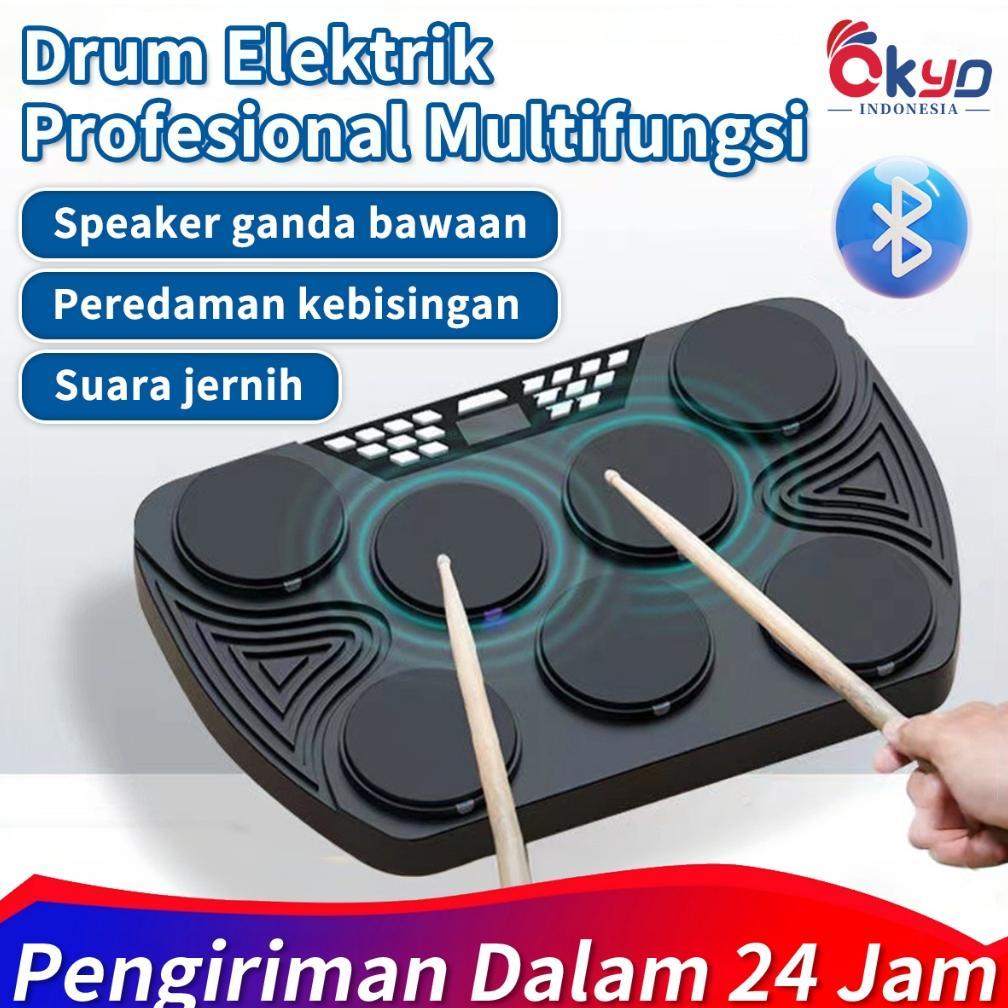 Drum Elektrik Profesional Multifungsi Portabel Drum Elektrik Electronic Digital Drum Kit
