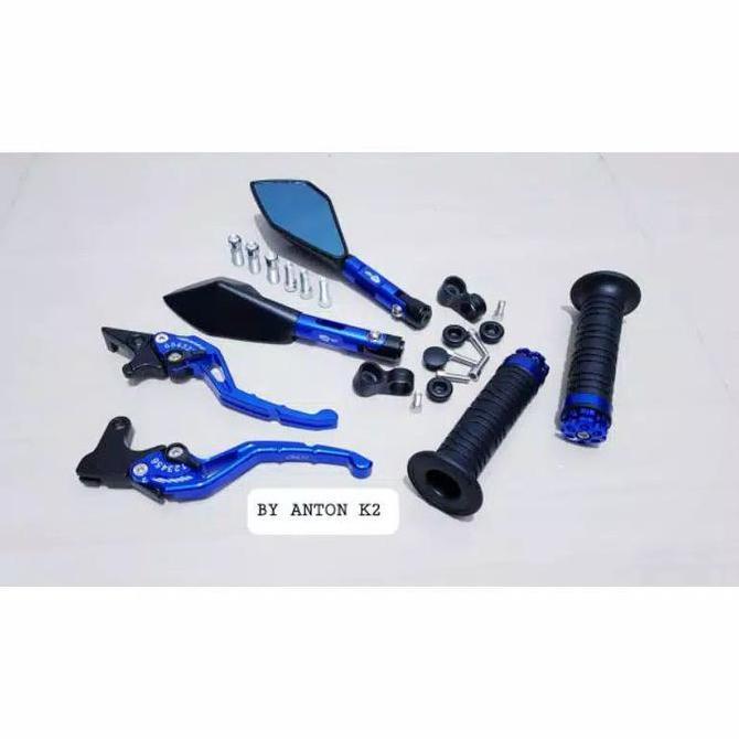 Promo SPION TOMOK CNC PAKET 3 ITEM VARIASI MOTOR MX KING/JUPITER MX KING 150 Diskon