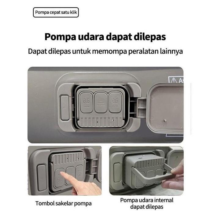 200*180*25CM Kasur sofa tiup/pompa pengisian listrik kasur besar/kasur berkemah portabel besar/kasur