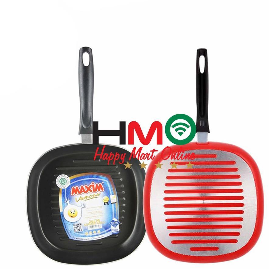 Panci Wajan Goreng Teflon Kotak Maxim Square Grill 26Cm Penggorengan Serbaguna