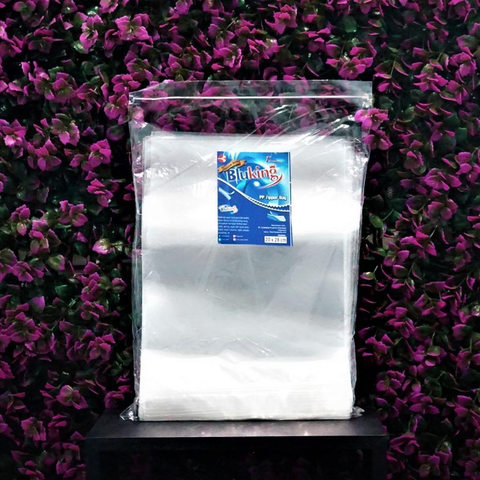 (Bekasi) Plastik Klip Pp - Plastik Zipper Ziplock - Isi 100 - 20 X 28 Cm