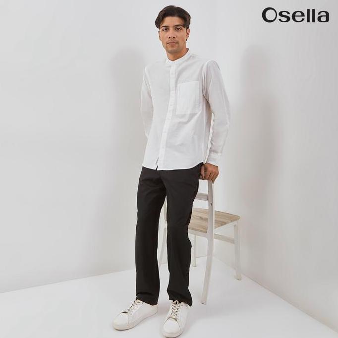 Osella Rayyan Long Sleeve Koko Shirt With Vertical Pocket 203T6601 | Kemeja Koko Raya Lengan Panjang