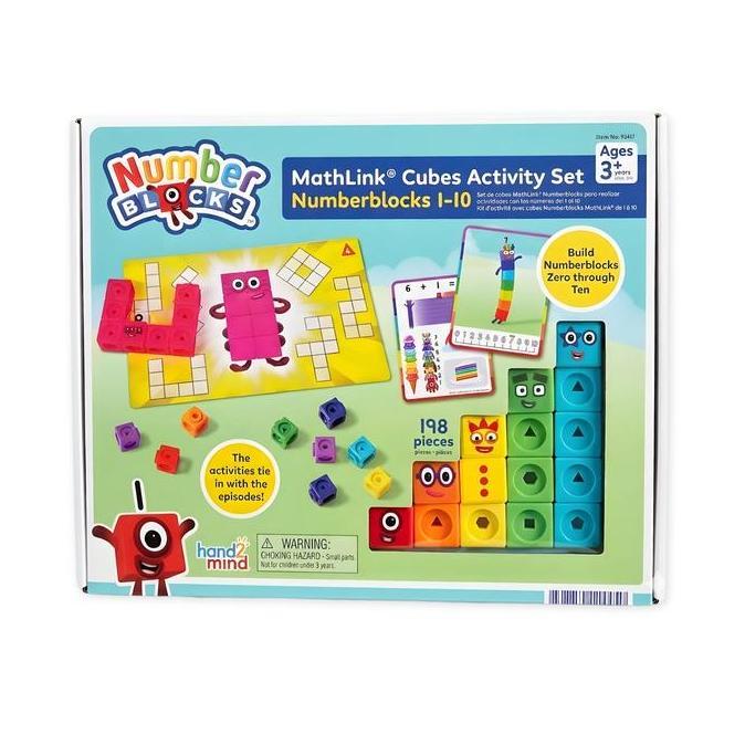 Hand2Mind Numberblocks MathLink Cubes 110 Activity Set Mainan Anak