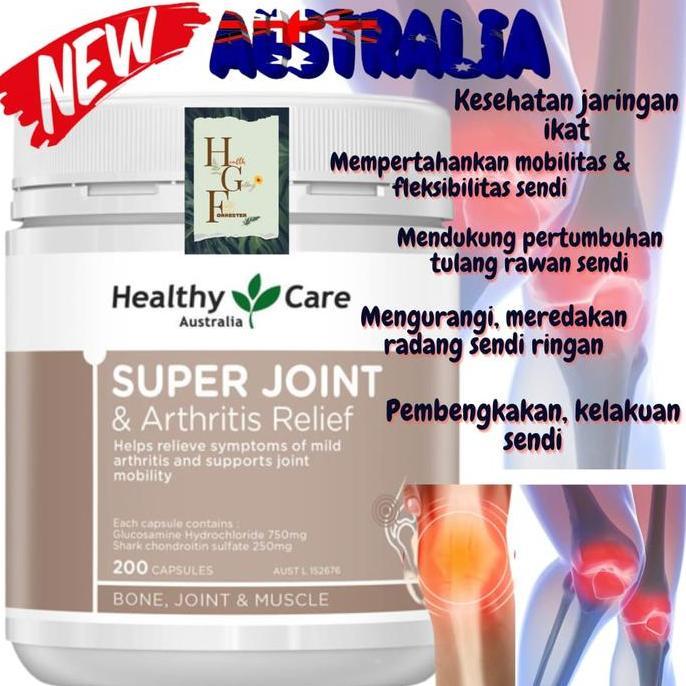 Healthy Care Super Joint & Arthritis Relief 200 Capsules Terbaru 