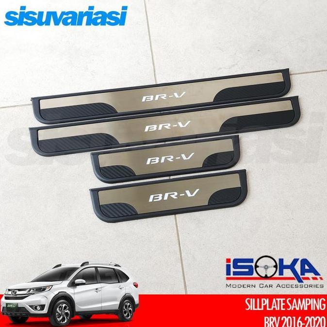 SILLPLATE SAMPING HONDA BRV 2016-2020 | AKSESORIS MOBIL DOOR SILL PLATE BARU