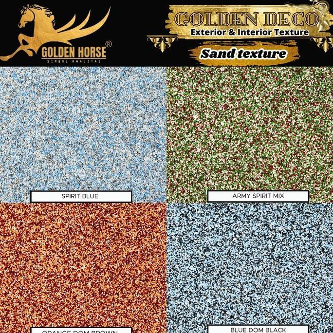 Cat Dinding Sand texture Golden Deco 20 kg - Golden horse