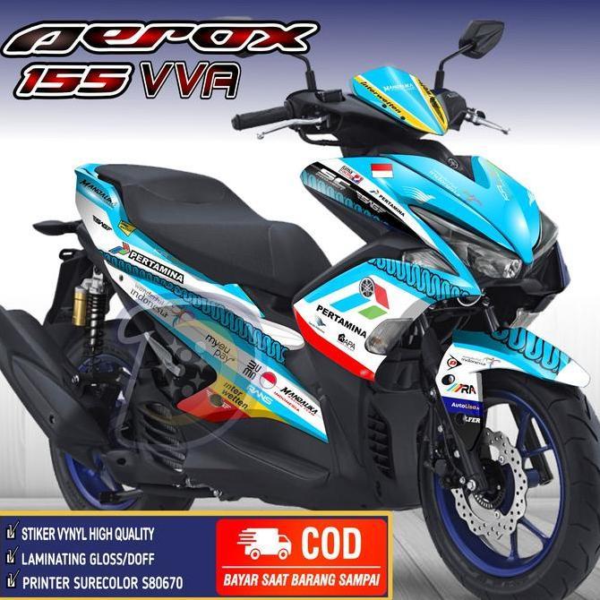 STIKER AEROX VVA DECAL AEROX 155 VVA LAMA STRIPING AEROX 155 LAMA STIKER AEROX 155 OLD RACING TEAM P