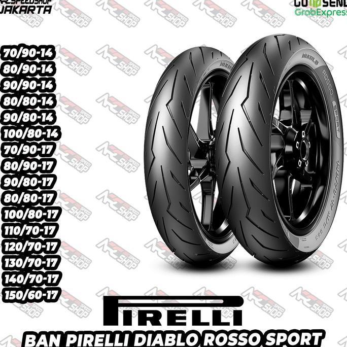 Ban Pirelli PIRELI Diablo Rosso Sport 80/80-14 90/90-14 80/90-14 70/90-14 140/70-17 150/60-17 130/70