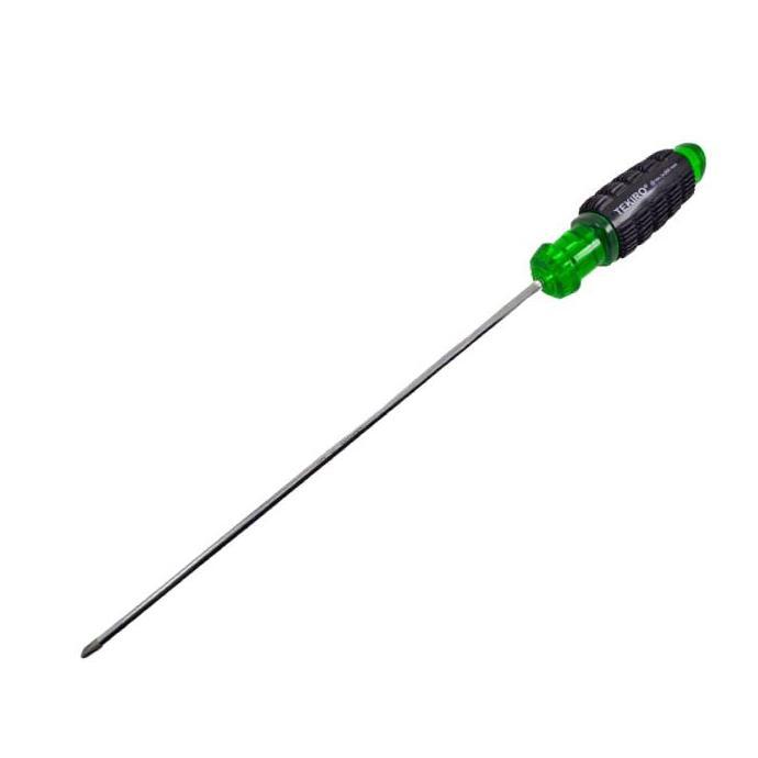 Xx1X- Obeng Plus 12 Inch Tekiro Diameter 6Mm Panjang Besi 30Cm Magnet Gagang Karet