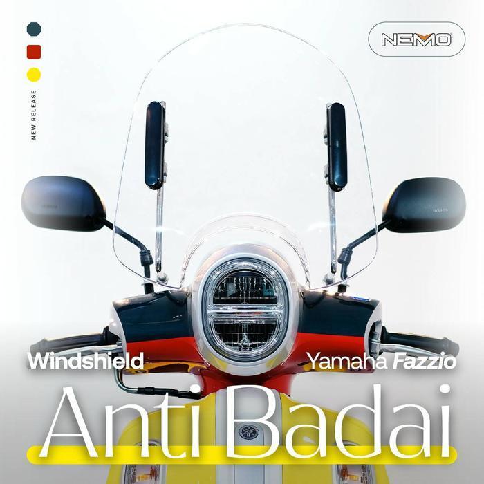NEMO WINDSHIELD / VISOR YAMAHA FAZZIO ORIGINAL DAN TERPERCAYA