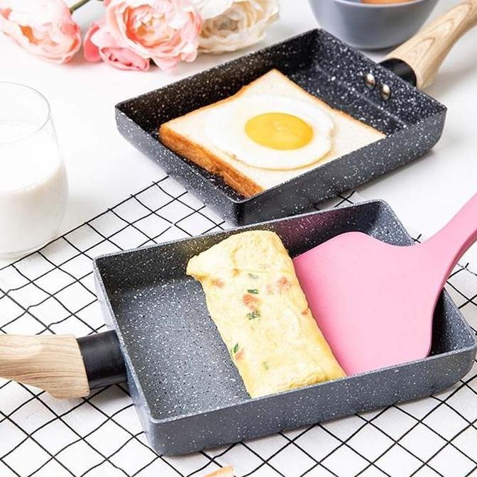 BEBAS ONGKIR - Wajan Penggorengan 18.5cm Frying Pan Keramik Anti Lengket Kitchenware Fancy Home Japa