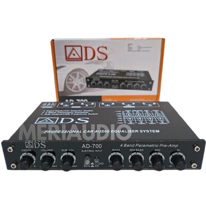 TERMURAH - Pream Parametrik ADS AD 700 Parametrik penjernihsuara  Equalizer Audio Sound System Profe