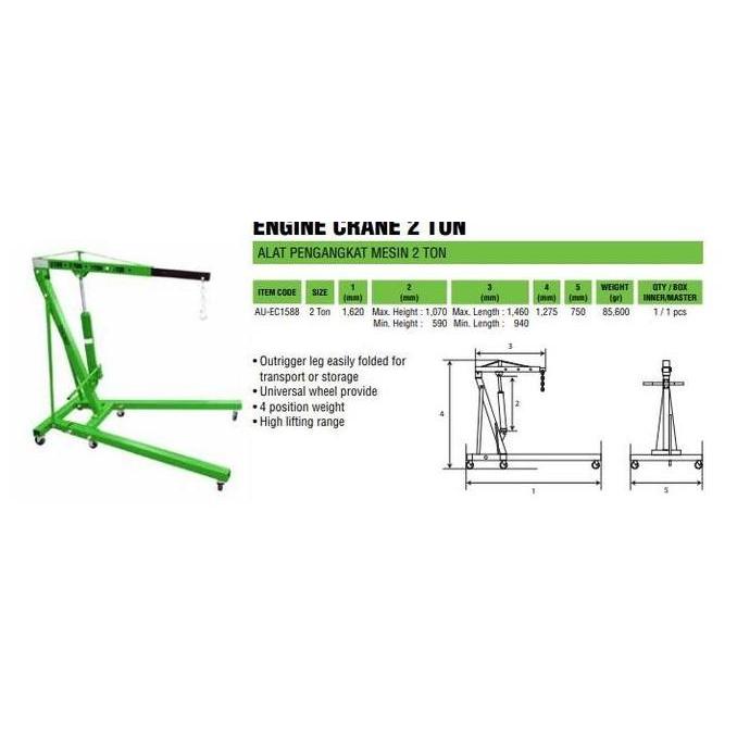 Promo Tekiro Engine Crane 2Ton / Tekiro Alat Pengangkat Mesin 2 Ton
