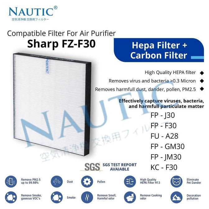 filter udara buat sharp fp f30y pengganti hepa filter FZ-F30HFE