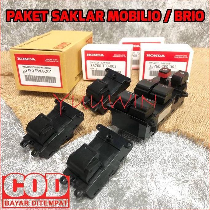 Paket Saklar Power Window Mobilio - Switch Saklar Power Window Brio