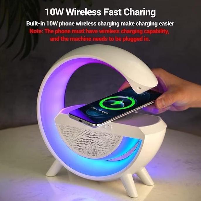 Speaker Bluetooth NixNox G1 lampu RGB Led Light 12model Meja Lampu Tidur Support Wirelles Charger Sm