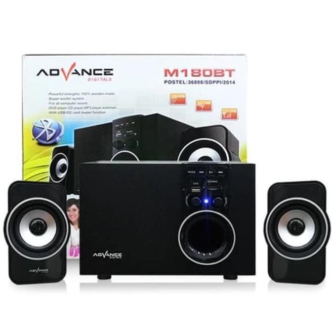 Speaker Advance M180Bt Bluetooth Extra Bass Subwoofer Sound / Bass System Xtra Power Sound M180 Bt