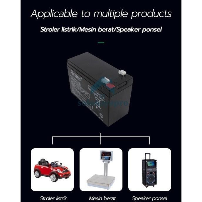 Aki Battery 8Ah Msa Hitam / Aki Tangki Semprot/Aki Mobil Mainan/Aki Battery Batre Accu Sprayer Elekt