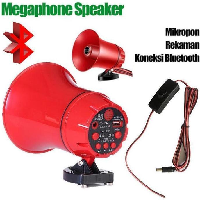 Speaker TOA Sirine Bisa rekam Suara merk  CA-130HTU Suara Jernih Bluetooth Toa Keliling Motor Aki Re