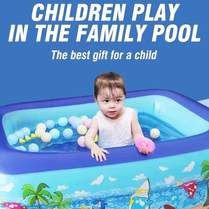 Playground 210 Cm Kolam Renang Anak Kolam Renang Karet Water Spray Pads Bentuk Bulat Atau Persegi _S