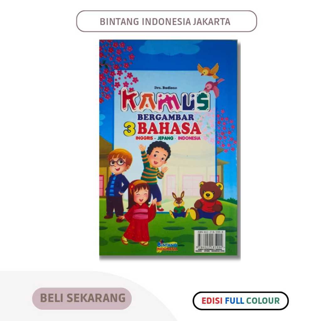 Kamus Bergambar 3 Bahasa Inggris - Jepang - Indonesia ( Full Colour )