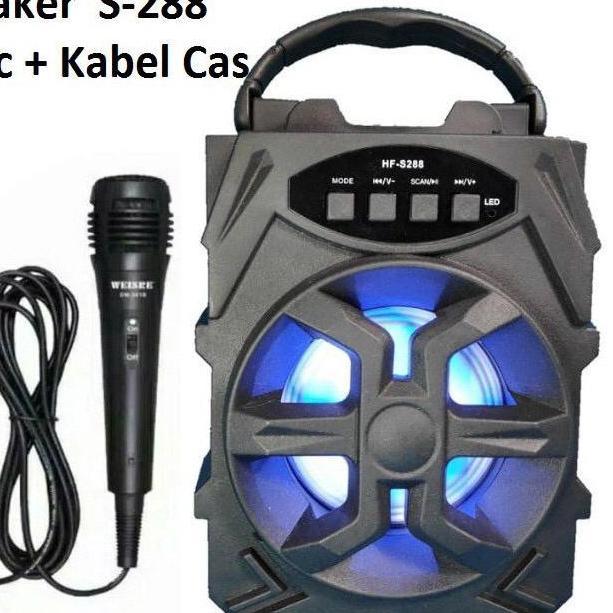 Bry - Speaker Bluetooth S288 - S 288 Plus Mic Karaoke Portable