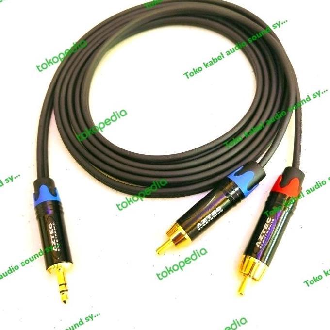 kabel Jack 3.5mm to 2 rca - 1 meter ~ Mogami 2947