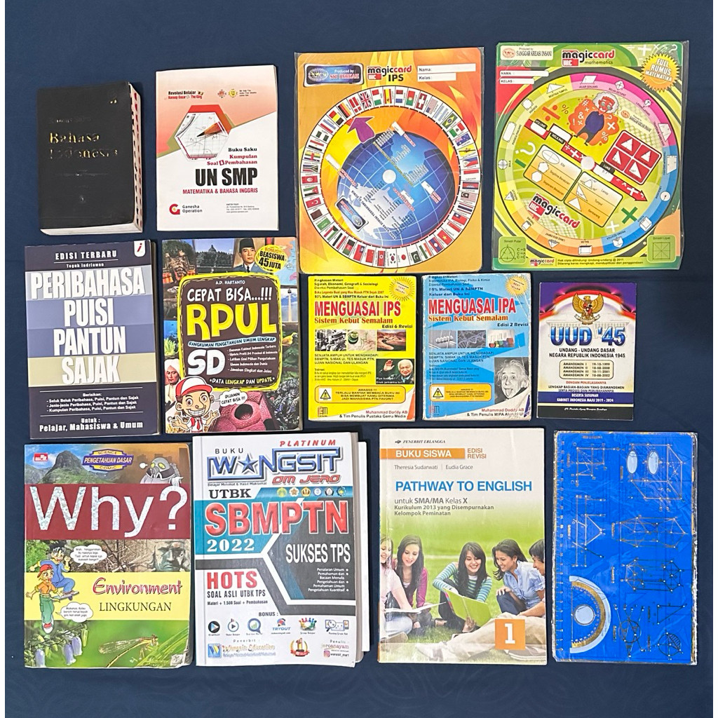 [Preloved] Buku Ilmu Pengetahuan Wangsit Utbk 2022 Why Peribahasa Puisi Pantun Sajak Rpul Sks Ipa Ip
