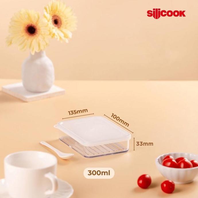 Silicook Food Container Flat 300ml - Container Food
