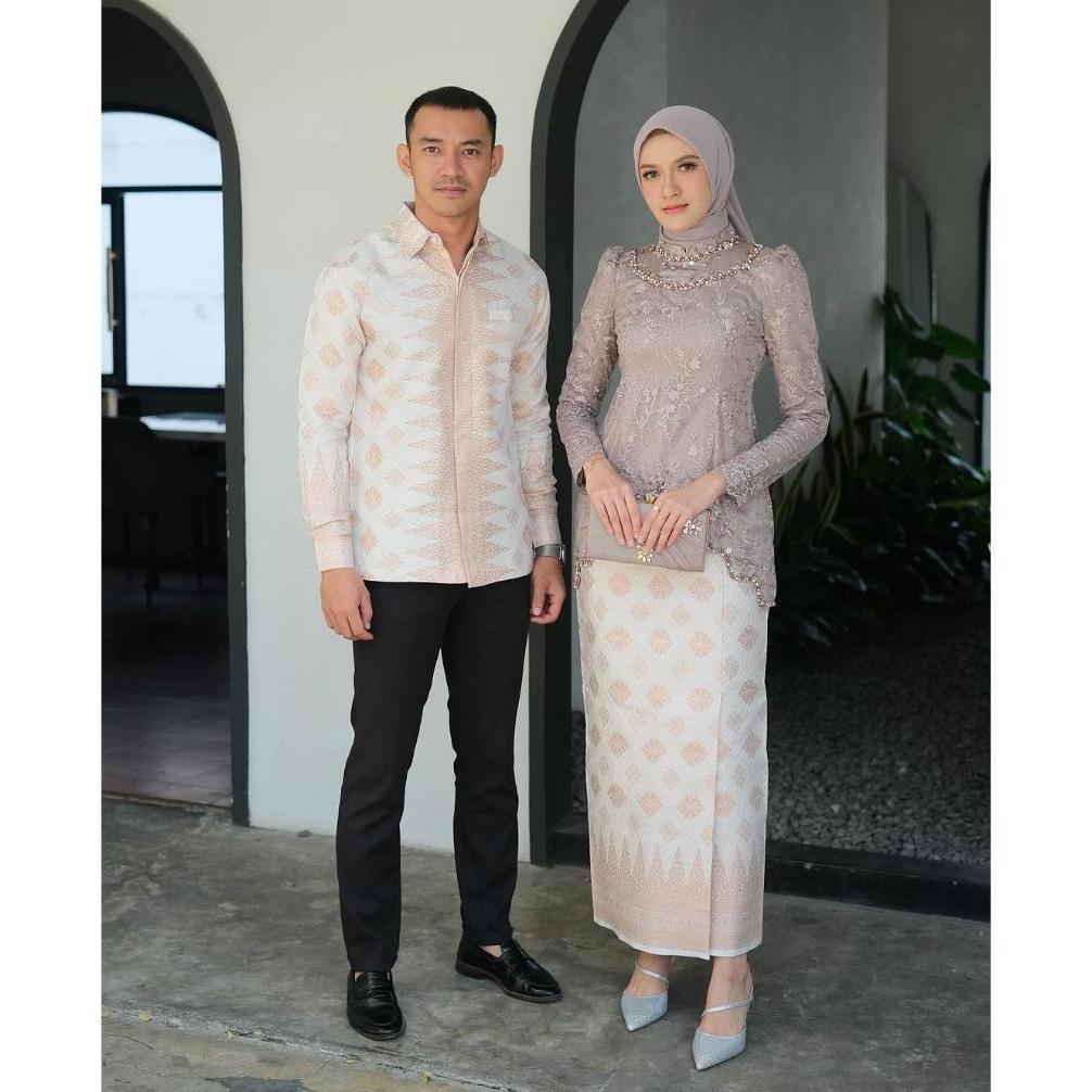Diskon Kebaya Couple Kutu Baru Kebaya Wisuda Tunangan Lmaran Batik Baju Couple Kondangan Terbaru 202