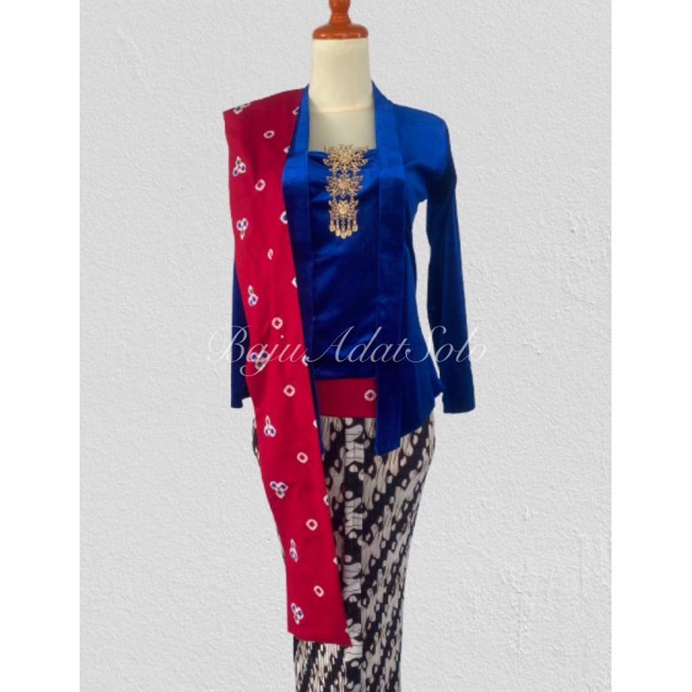 Diskon Kebaya Kutubaru Bludru Set//Kebaya Kutubaru Bludru Polos Lengan Panjang