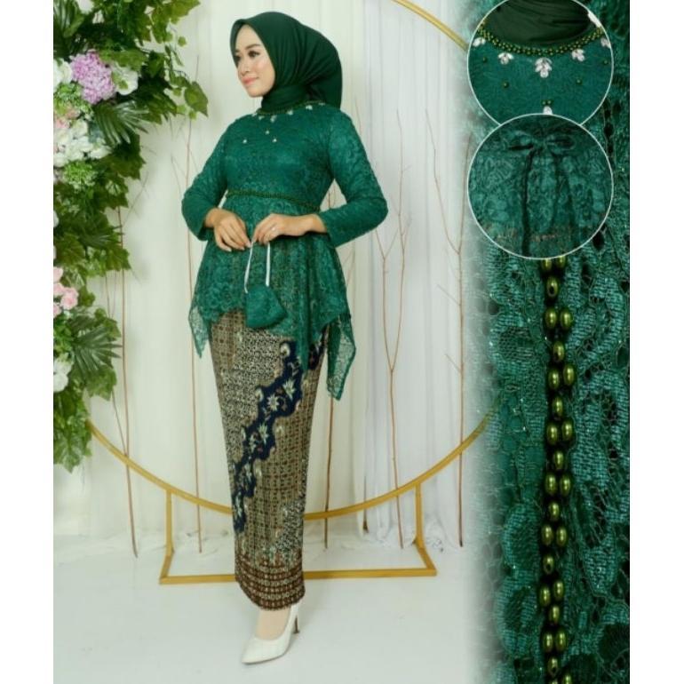 Diskon Setelan Kebaya Brokat Kaka / Kebaya Pesta / Kebaya Wisuda / Kebaya Modern / Kebaya Cantik / K