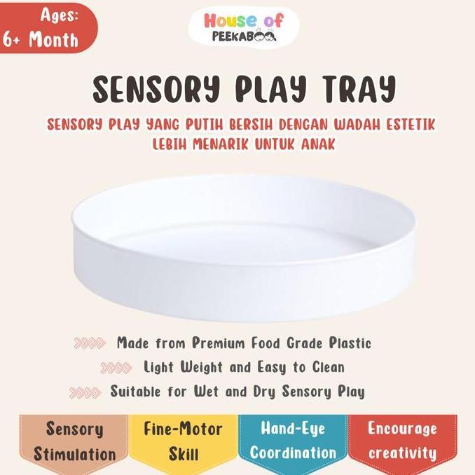 [LIMITED PRODUCT] SENSORY PLAY TRAY | Sensory Bin | Sensory Tray | Nampan Sensory Play | Wadah Main 