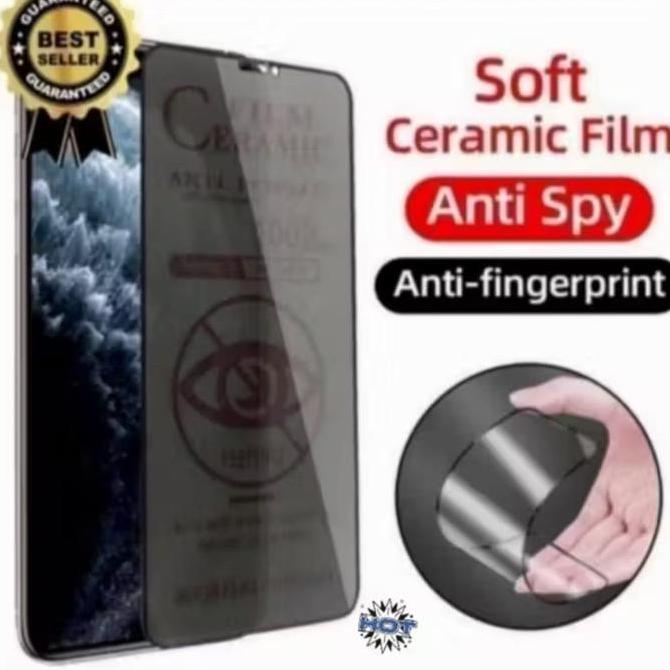 UltraStock Tempered Glass Ceramic Anti Spy Matte Privaci Untuk Hp oppo F1F/F1FW/F1 PLUS/F1S/F3/F7/F9