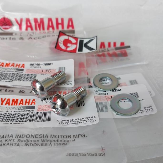 Baut Kaliper Cakram Depan Mio Smile Soul Xeon Karbu Original Set Hemat