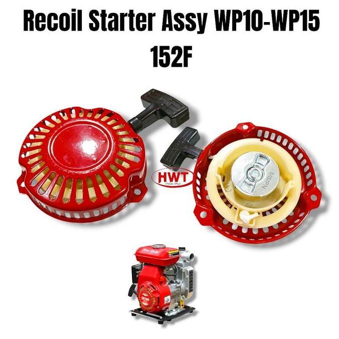 Recoil Starter Assy Kap Engkol Mesin Pompa Air Alkon Wp10 Wp15 152F 4 Tak Terbaik
