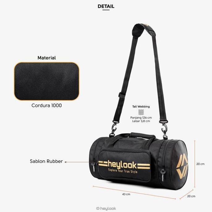TAS OLAHRAGA TAS GYM TAS FITNESS PRIA DUFFLE BAG AERO HEYLOOK