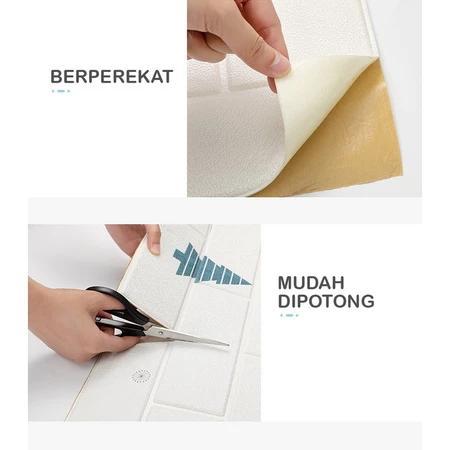 [Thousand Joy]Paket 10Pcs Wallpaper Dinding 3D 70X77Cm/70X70Cm Stiker Dinding/Wallpaper Dinding/Wall