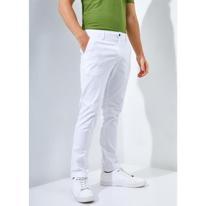 Jack Nicklaus Fox Celana Panjang Pria Slim Fit White