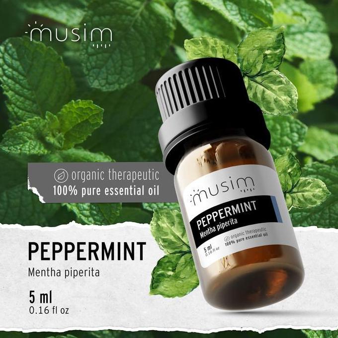 Therapeutic Grade | Organic Peppermint Essential Oil Food 5ml - MUSIM Diskon
