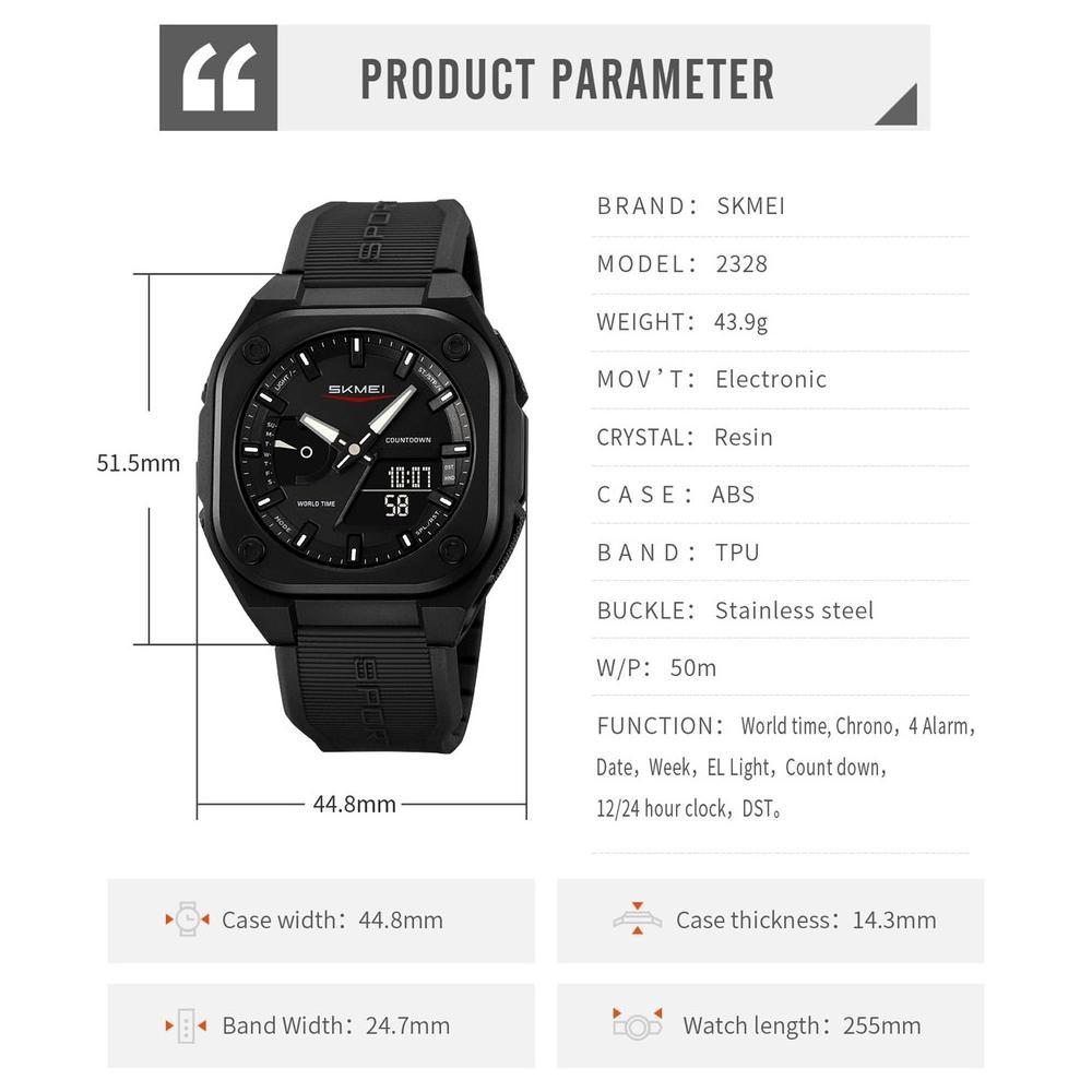 PREMIUM JAM TANGAN PRIA ANALOG DIGITAL SKMEI 2328 FASHION WATER RESIST (SKMEI_FASHIONWATCH.ID)