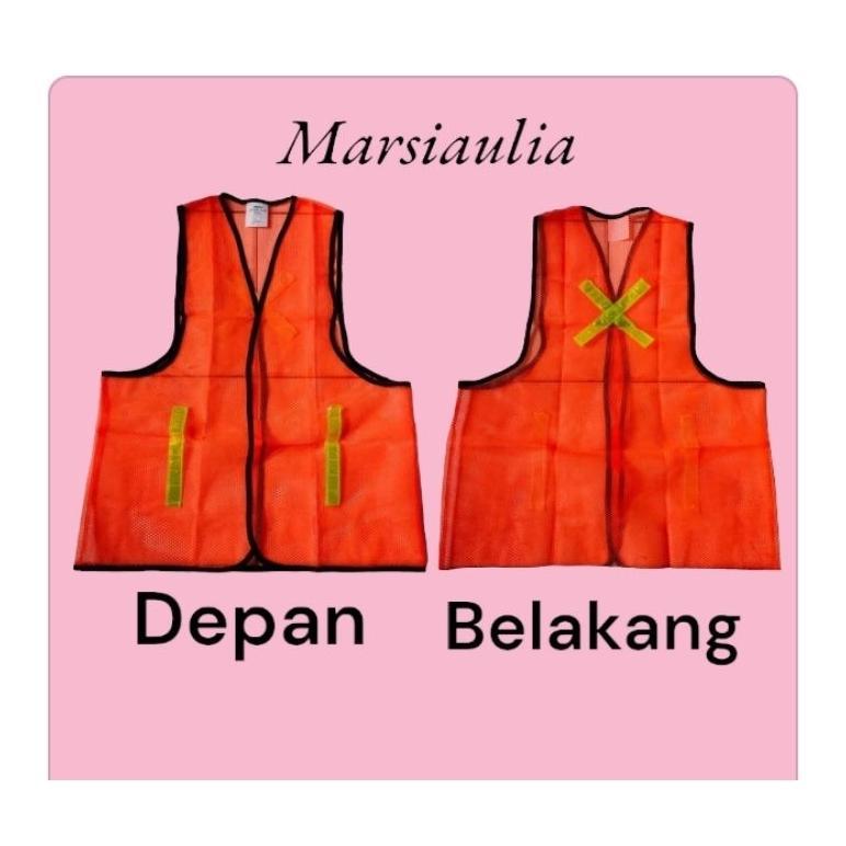 Flash Sale Rompi Proyek Jaring Jala Safety Vest Scoth Nyala Rompi Gosave Go Save Vpro Rompi Orange H
